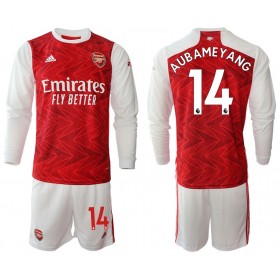 Tenue Arsenal Pierre-Emerick Aubameyang 14 Enfant Domicile 2020-2021 Maillot de Foot ML